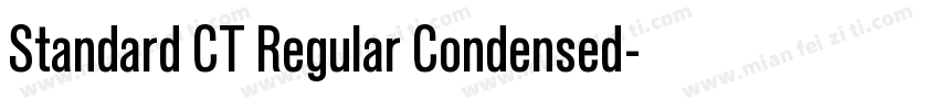 Standard CT Regular Condensed字体转换